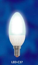 Лампа светодиодная  Uniel LED-C37-3W/CW/E14 200 Lm (598)