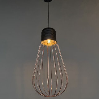 Подвес AURA  P1413-300 BK+PK+GD E27