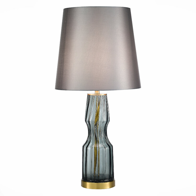 Прикроватная лампа ST-Luce Дымчатый,Латунь/Серый E27 1*40W SL1005.104.01