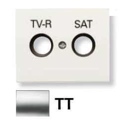 Накл. ABB TV-R-SAT роз. OLAS титан 8450.1 ТТ