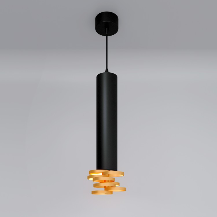 Светильник подвесной DLN103 GU10 черный/золото (снят с пр-ва)