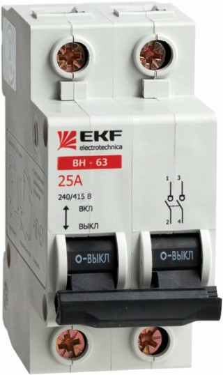 Выключатель нагрузки EKF ВН-63 2Р 63А