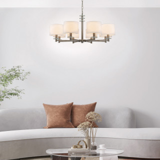 Люстра ESCADA 641/8PL E14*60W Satin nickel