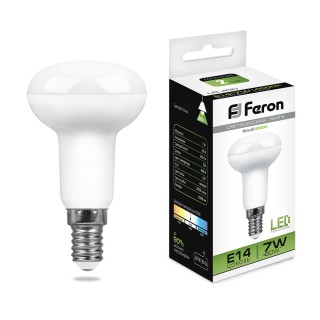 Лампа светодиодная Feron LB-450 16LED R50 (7W) 230V E14 4000K (405)