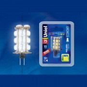 Лампа светодиодная  Uniel LED-JC-12/0.9W/DW/G4 75lm Corn