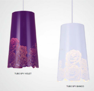 Подвес CRYSTAL LUX TUBO SP 1 VIOLET