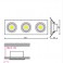 Светодиодный светильник HOROZ HL6703L 3*5W 6400K 220-240V LED белый