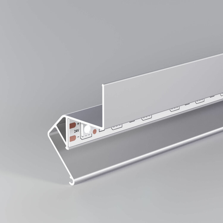 Теневой профиль для натяжных потолков для LED ленты (под ленту до 10 mm) LL-2-ALP020