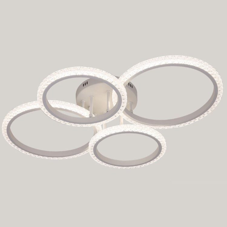 Люстра  MS 1210/4 Сеста 112W белый 3000-6500К  диммир. с ПДУ