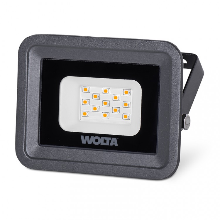 Светодиодный прожектор WOLTA WFLS-10W/06 10Вт 4000K IP65 900лм серый
