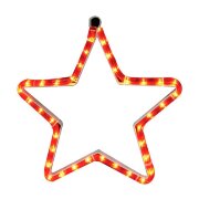 LT005 Световая фигура "Звезда", 1м LED красный, 32*32см