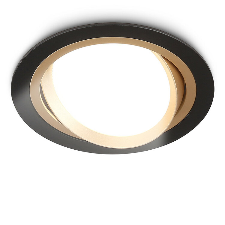 Светильник встраиваемый TN51914 BK/GD черный/золото GX53 max 12W D115*23