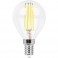 Лампа  FERON светод. LB-509 (9W) 230V E14 2700K филамент G45 прозрач.(409)