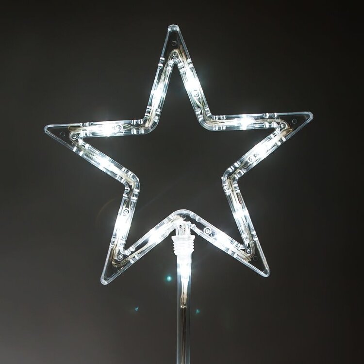 LT044 Световая фигура "Звезды на палках" 56LED (4*14LED), 65cm