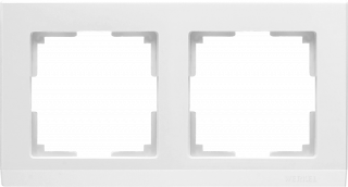 Werkel Stark Рамка 2 поста БелаяW0021801 (WL04-Frame-02-white)