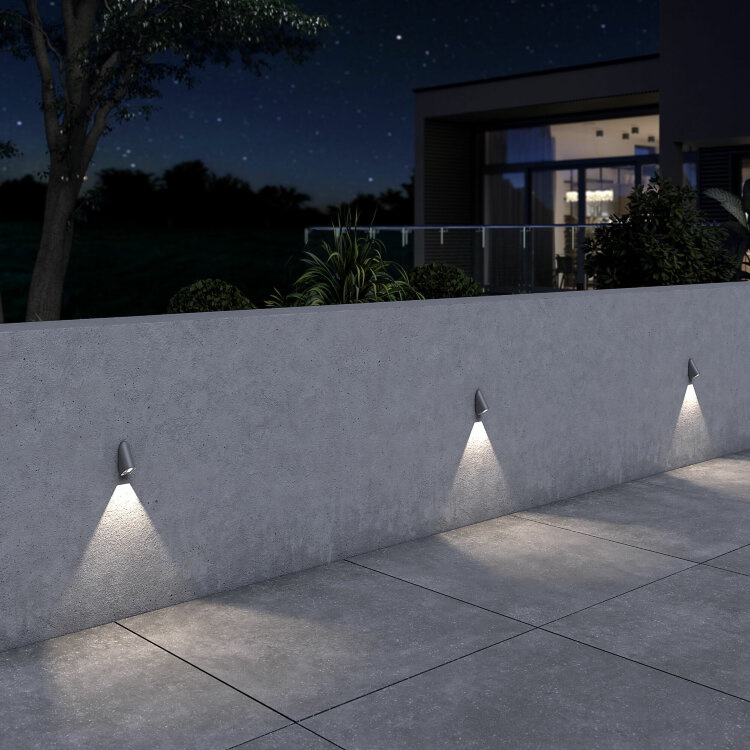 Светильник садово-парковый со светодиодами  Bit LED серый (35168/D)