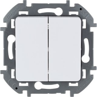 Legrand INSPIRIA Белый Выключатель 2-кл.  673620 ст.