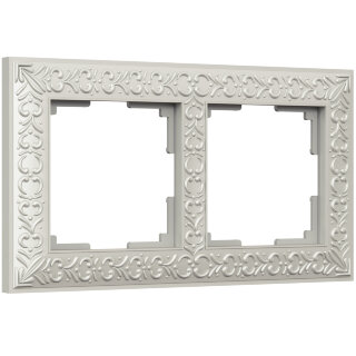 Werkel Antik Рамка 2 поста Жемчужный WL07-Frame-02