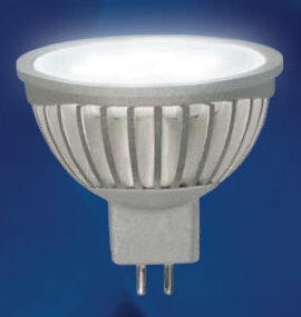 Лампа светодиодная  Uniel LED-JCDR-5W/NW/GU5.3/FR ALS01SL серия Aluminium Smile (365)