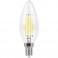 Лампа  FERON светод.LB-73 9W 230V E14 2700K филамент C35 прозрач (395)