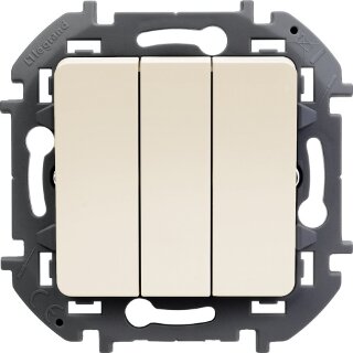 Legrand INSPIRIA Слон.кость Выключатель 3-кл.  673641 ст.