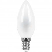 Лампа  FERON светод.LB-73 9W 230V E14 4000K филамент C35 матовая (397)