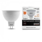 Лампа Gauss LED Elementary MR16 13514 3.5W GU5.3 3000K Frost