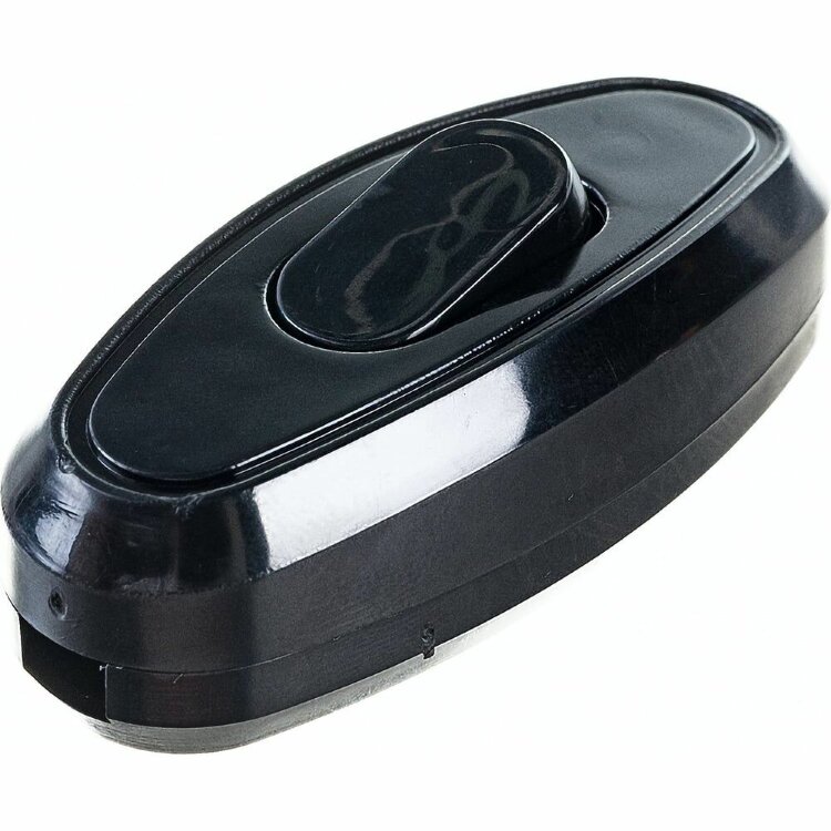 Переключатель бра UNIVersal 6A 250В (еврослот) черный,  А0106