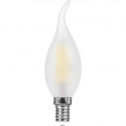 Лампа  FERON светод.LB-74 9W 230V E14 2700K филамент C35T мат свеча на ветру (401)