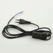 Сетевой шнур с вилкой и выкл. Uniel UCX-C10/02A-170 Black
