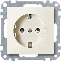 Merten SM Розетка 1-ая с/з Бежевая MTN237594