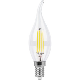 Лампа светодиодная Feron LB-74 9W E14 230V 4000K Свеча на ветру