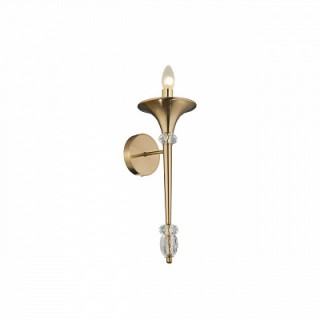 Бра Crystal Lux 2490/401 MIRACLE AP1 BRONZE