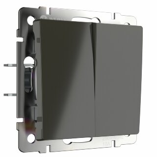 Werkel Выключатель 2-кл. проходной Серо-коричневый WL07-SW-2G-2W