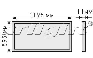 Панель Arlight IM-600x1200AS-58W Warm White
