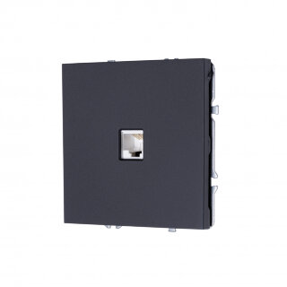 MIKAMI MI-5 Розетка комп. 1* RJ45 Черный soft touch