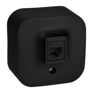 Legrand Quteo Черный матовый Розетка комп. RJ45 782480