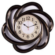Часы настенные 45,5см, корпус черный с медью "Классика" "Рубин" 4722-002