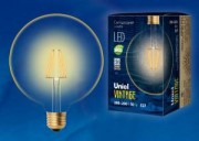 Лампа светодиодная  Uniel LED-G125-8W/GOLDEN/E27 серия Vintage (484)