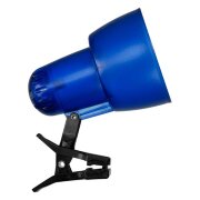 Настольная лампа HT-034А (Е14, прищепка, 40Вт, 220В, прозрачно синий)