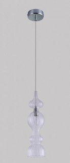 Светильник подвесной Crystal Lux 2075/201 IRIS SP1 B TRANSPARENT