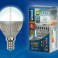 Лампа светодиодная  Uniel LED-G45-4W/NW/E14/FR ALS01SL "Шар" мат.колба серия Aluminium Smile (341)