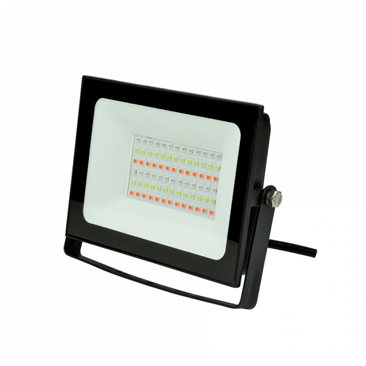 Прожектор светодиодный Uniel ULF-F60-50W/RGB IP65 200-240В BLACK многоцвет + пульт