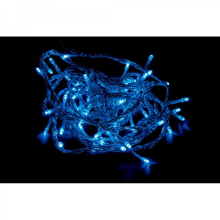 CL03 Гирлянда линейная, 40 LED синий, 3,9м + 1.5м прозрачный шнур