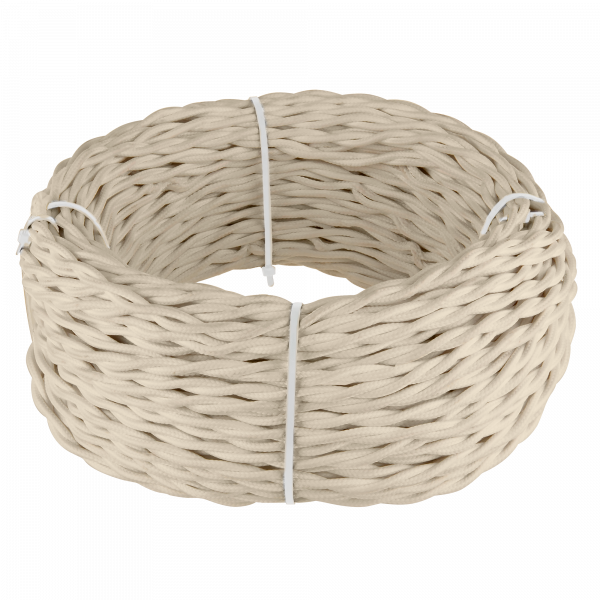 Ретро кабель витой 3х2,5 (песочный) 50 м Werkel W6453646