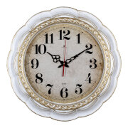 Часы настенные круг 50,7см  корпус белый с золотом "Классика" "Рубин" 5036-002