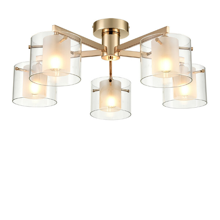Люстра LUMION 6587/5C MODERNI  золото/прозрачный