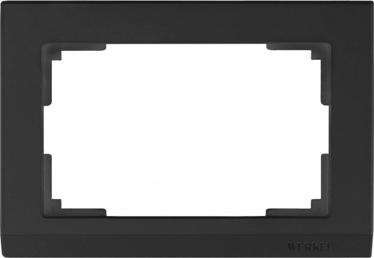 Werkel Stark Рамка для двойной розетки Черный W0081808 (WL04-Frame-01-DBL-black)
