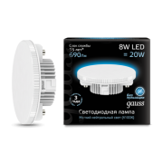Лампа Gauss LED 108008208 GX53 8W 4100K
