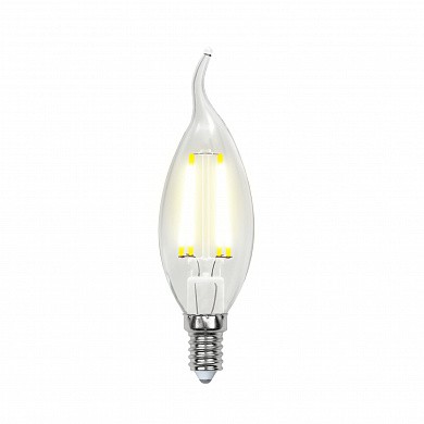 Лампа светодиодная  Uniel LED-CW35-5W/NW/E14/CL/DIM GLA01TR серия Air форма 
